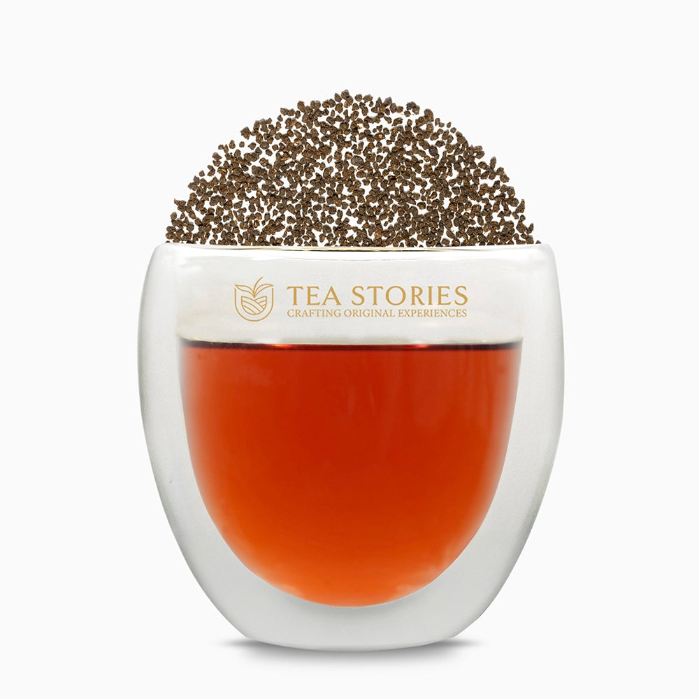 Talayar black tea visual — linking tradition and Teastories branding.