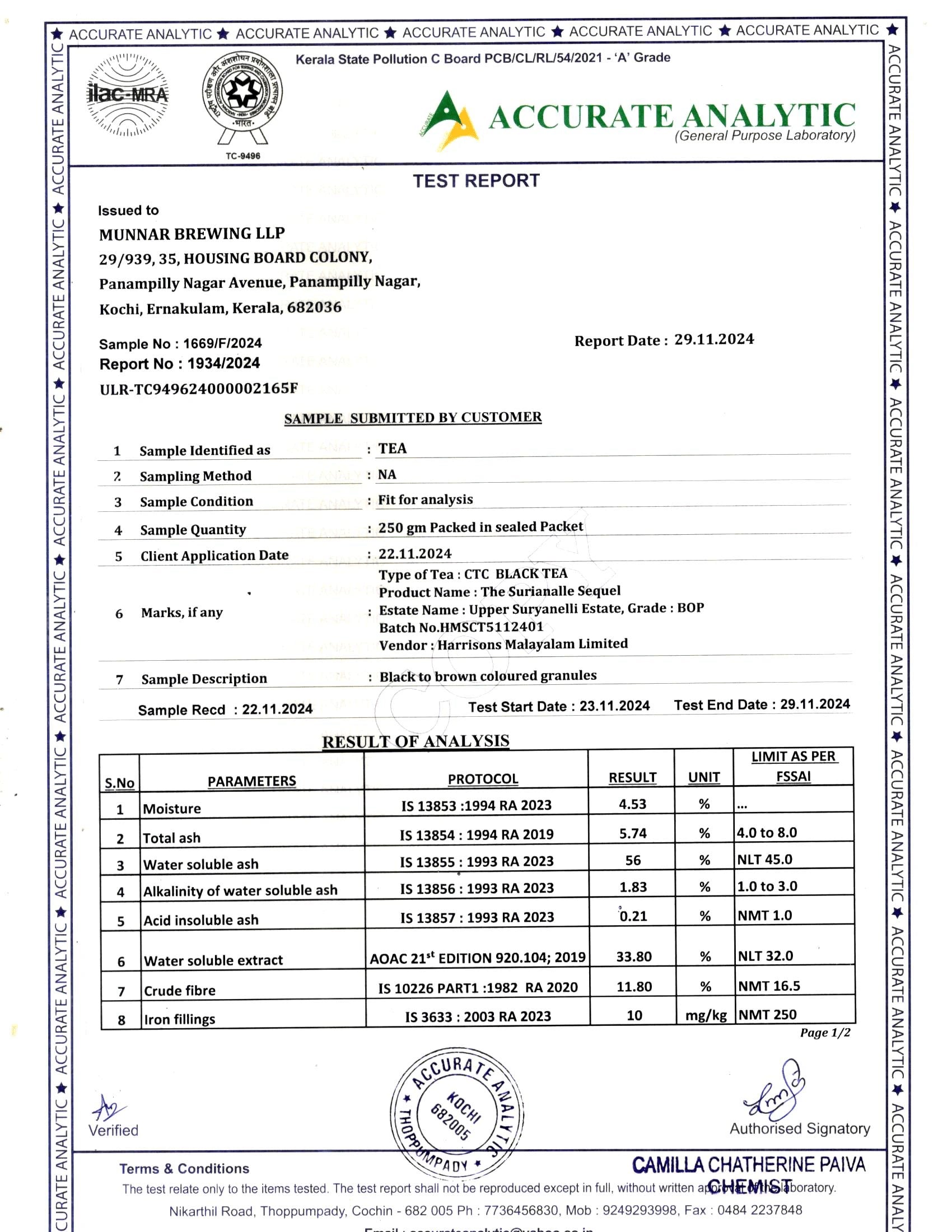 Product Safety Test Report 1