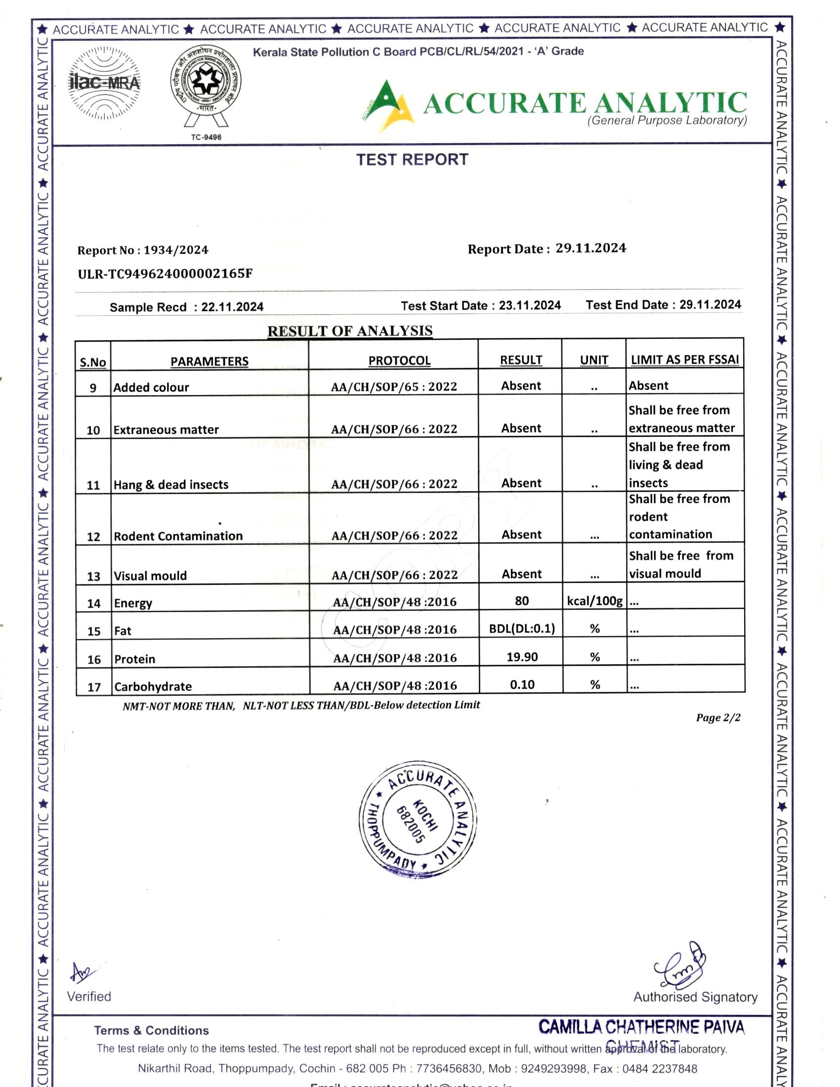 Product Safety Test Report 2