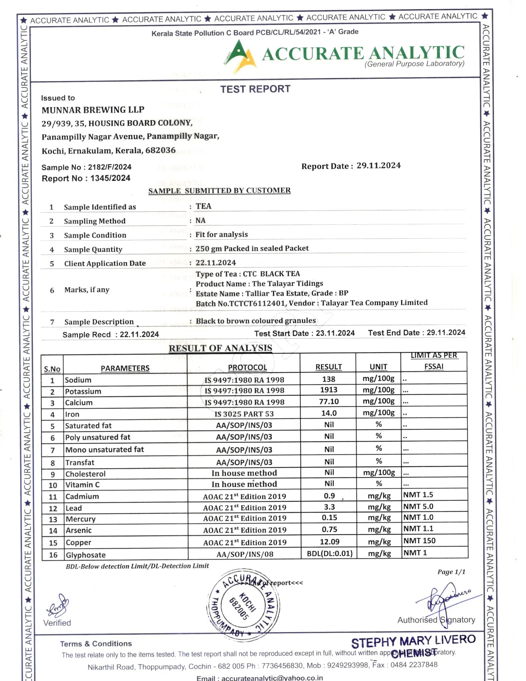 Product Safety Test Report 3