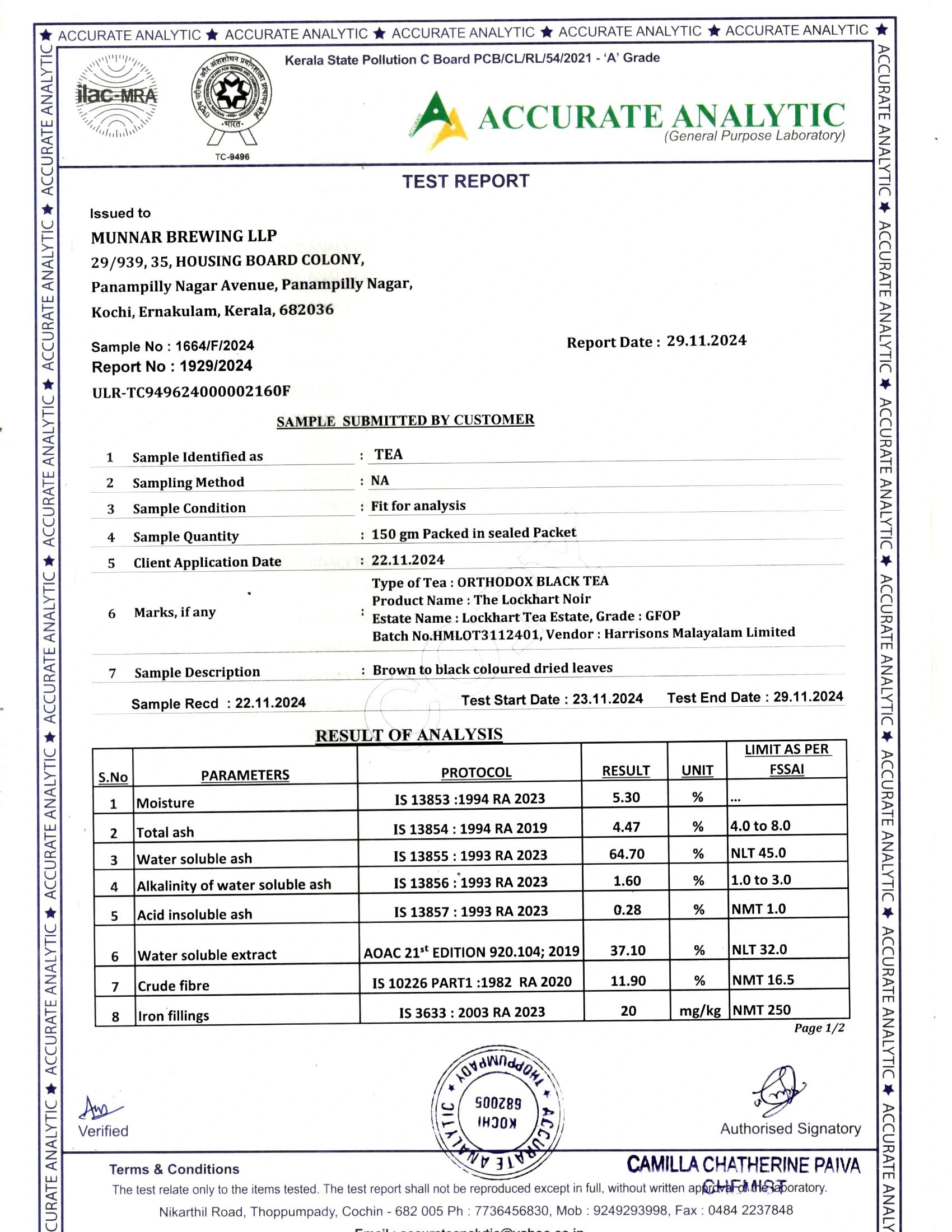 Product Safety Test Report 1