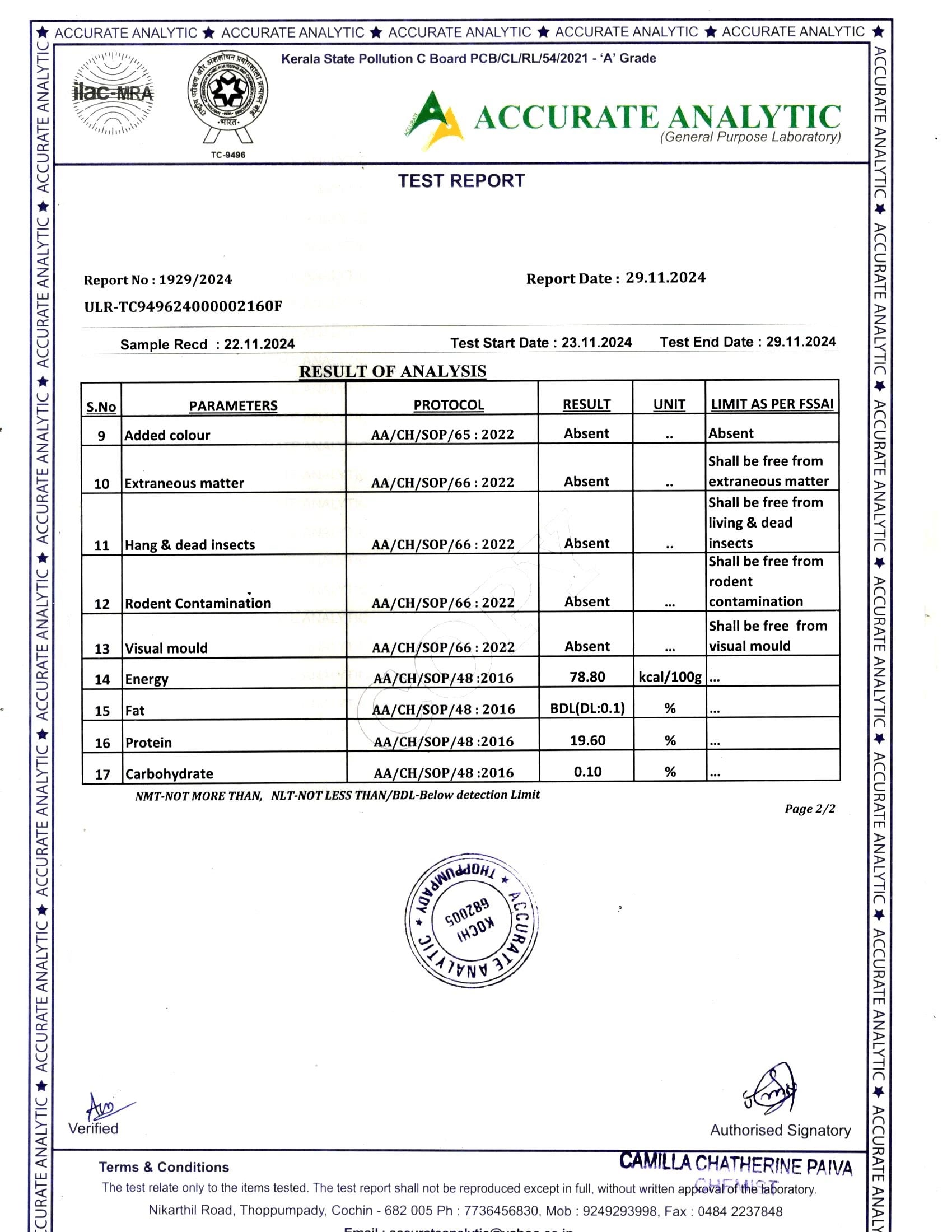 Product Safety Test Report 2