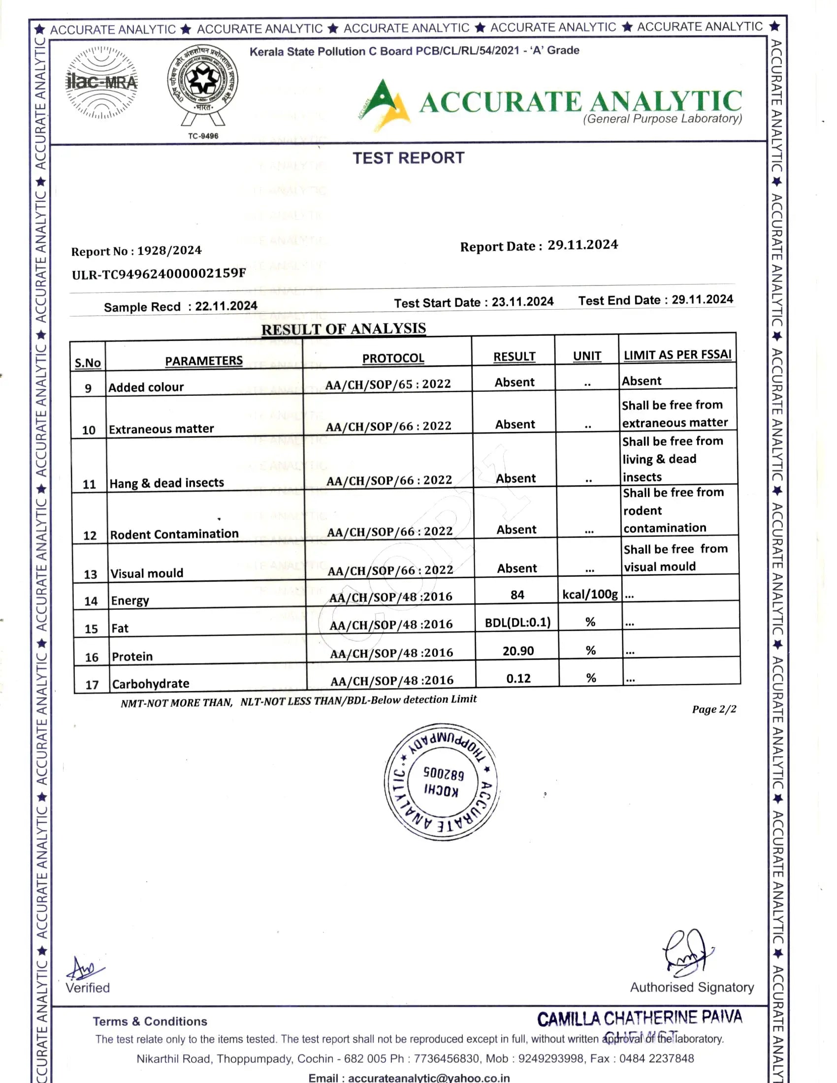 Product Safety Test Report 2