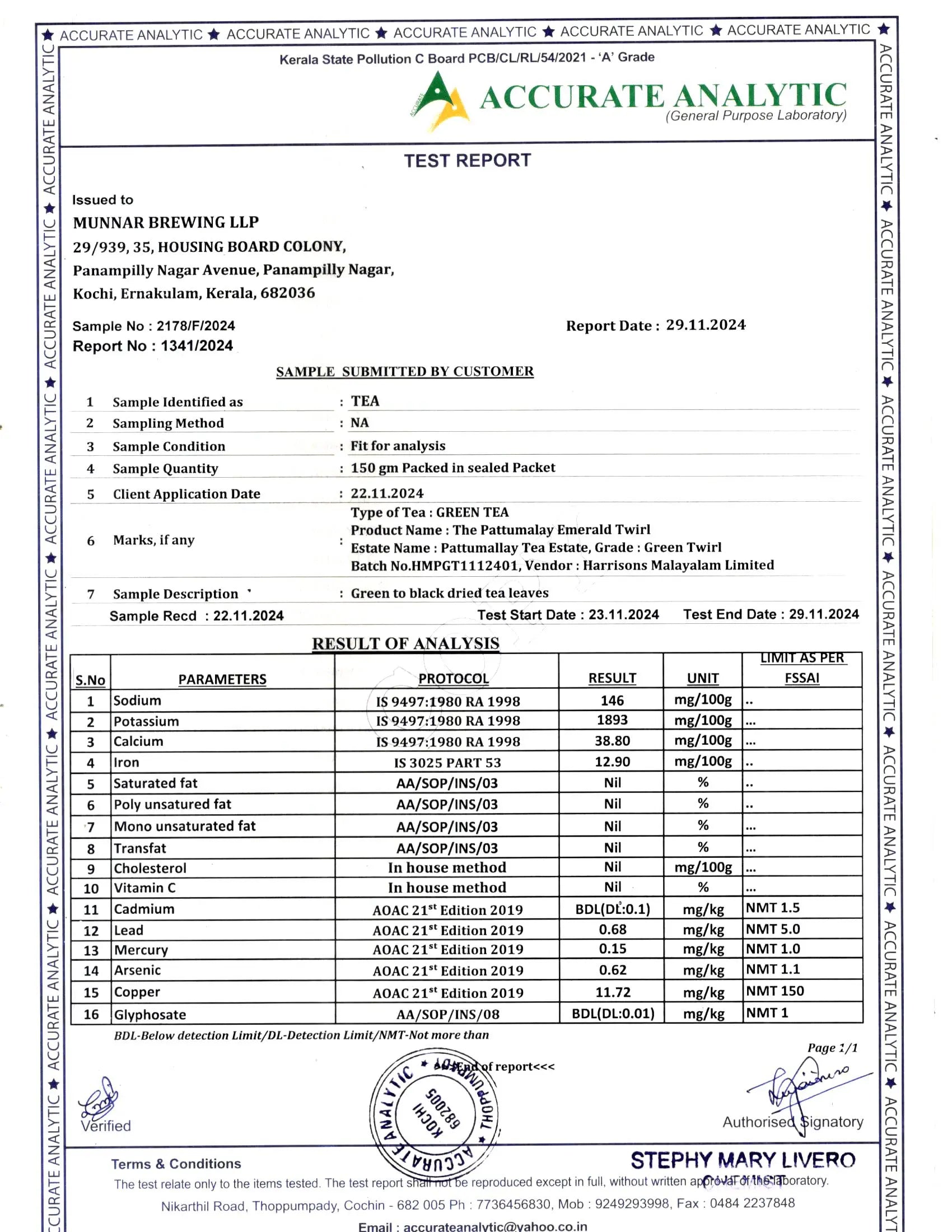 Product Safety Test Report 3