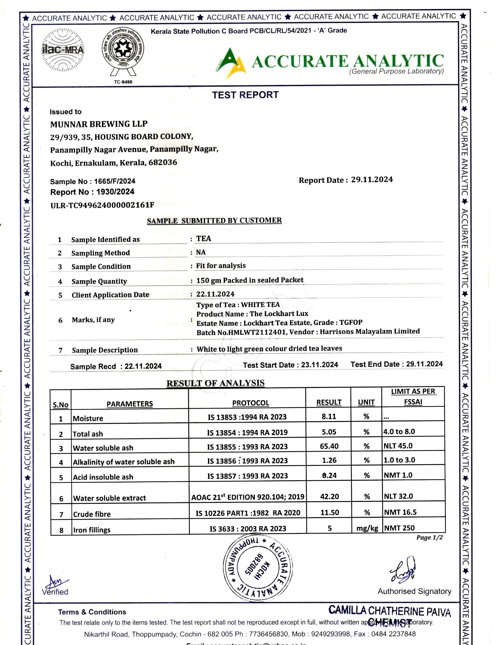 Product Safety Test Report 1