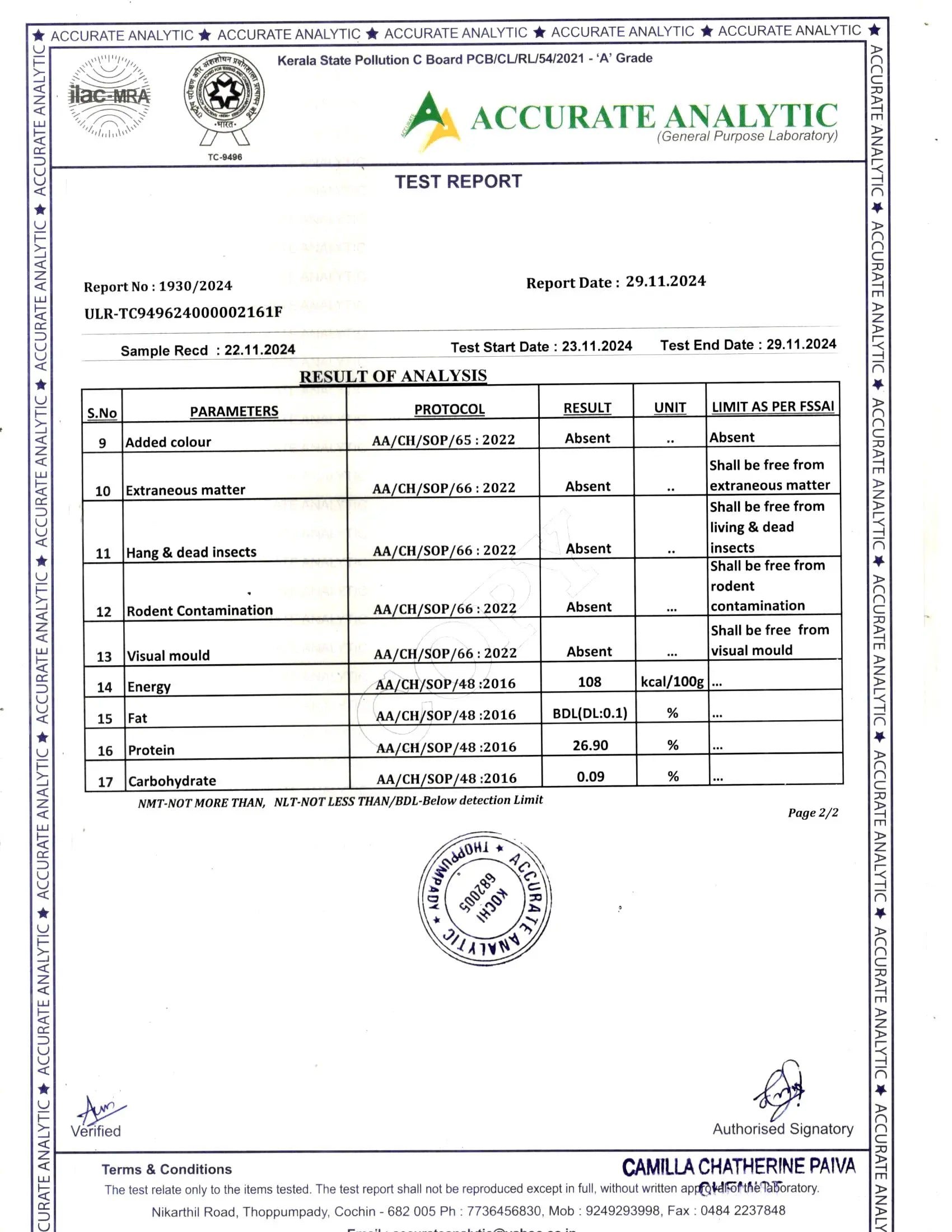 Product Safety Test Report 2