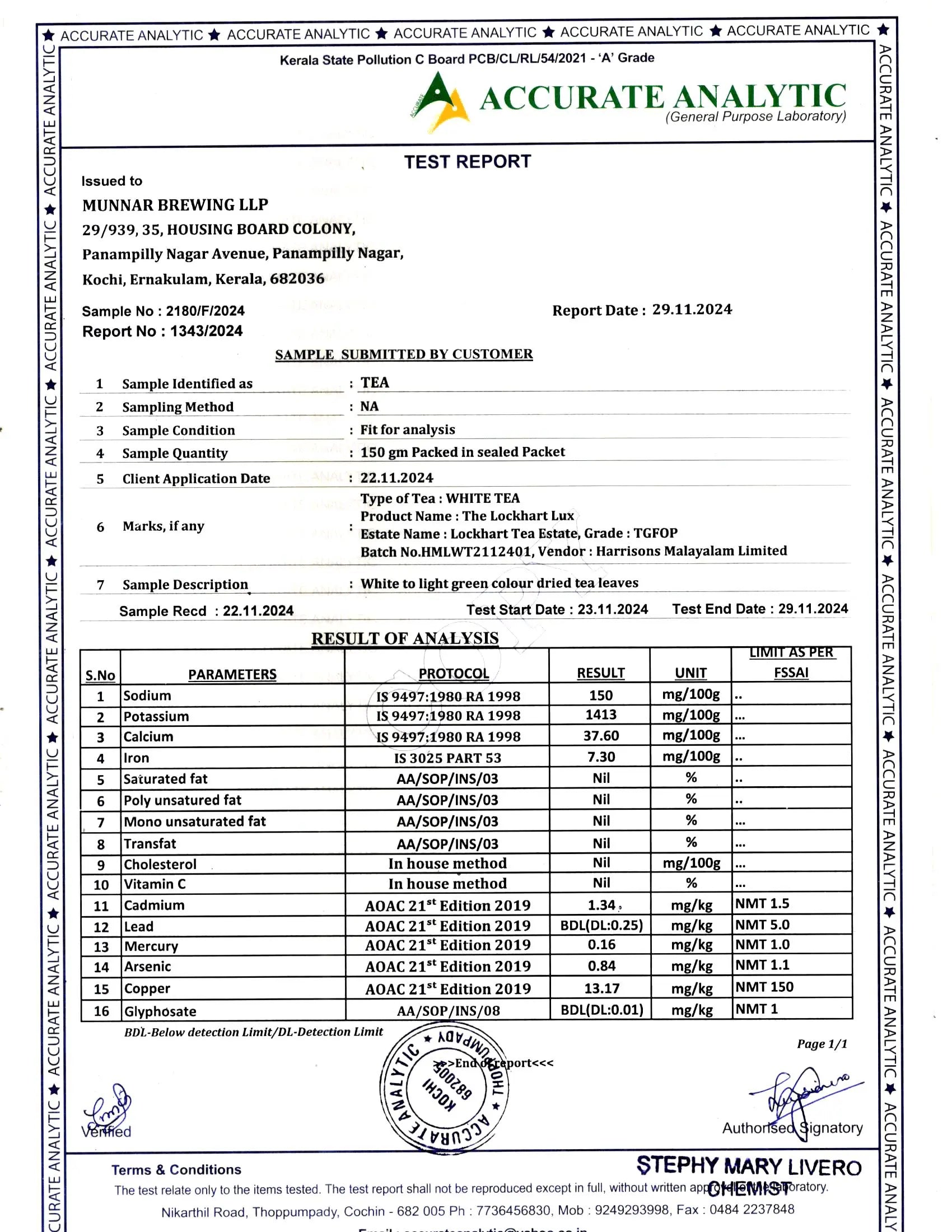 Product Safety Test Report 3